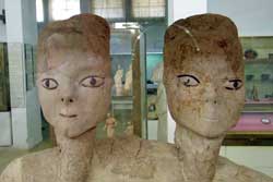 'Ain Ghazal Statue national archaeological museum amman citadel amman jordan