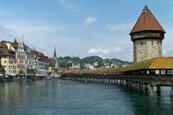 Kapellbrucke Bridge, Lucerne, Switzerland
